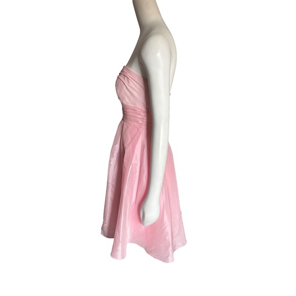 Pink Strapless‎ Dress Party Cocktail Formal Occasion Fit and Flare - Picture 7 of 7